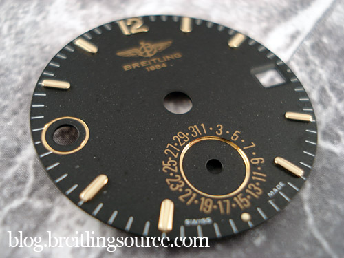 breitling duograph dial