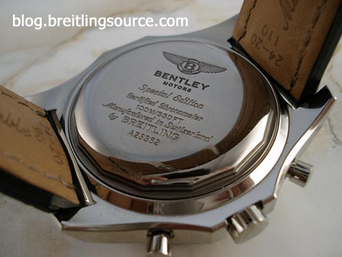 Bentley motors special edition certified chronometer 100m on sale 330ft by breitling a25362