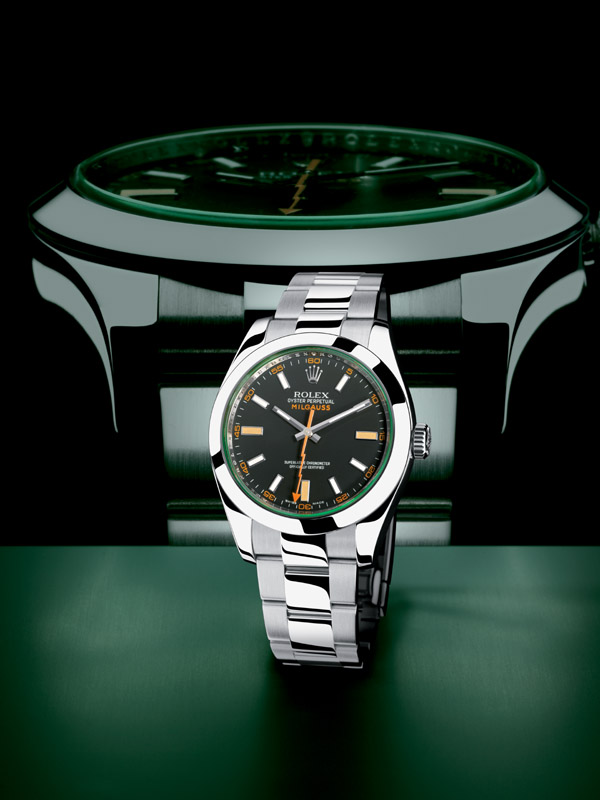 Rolex Milgauss GV Green Glass Anniversary Edition